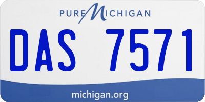 MI license plate DAS7571