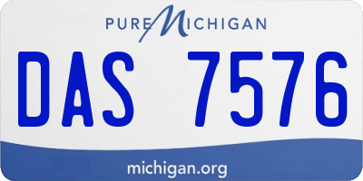 MI license plate DAS7576