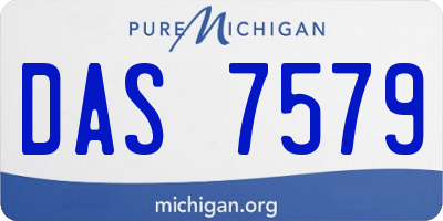 MI license plate DAS7579