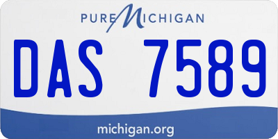 MI license plate DAS7589