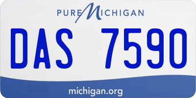 MI license plate DAS7590