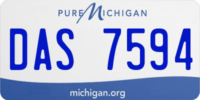 MI license plate DAS7594
