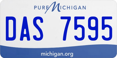 MI license plate DAS7595