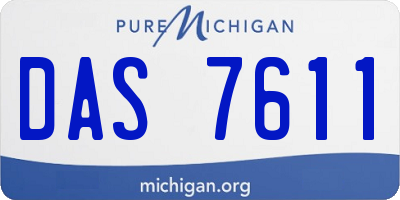 MI license plate DAS7611