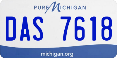MI license plate DAS7618