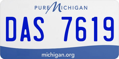 MI license plate DAS7619