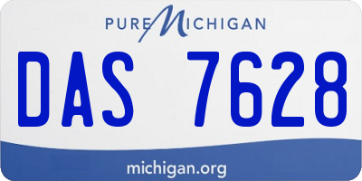 MI license plate DAS7628