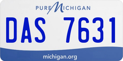 MI license plate DAS7631