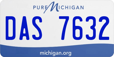 MI license plate DAS7632