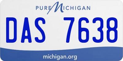 MI license plate DAS7638