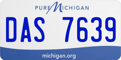 MI license plate DAS7639