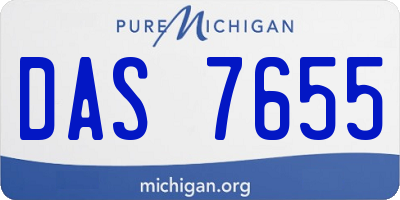MI license plate DAS7655