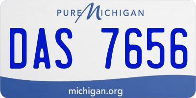 MI license plate DAS7656