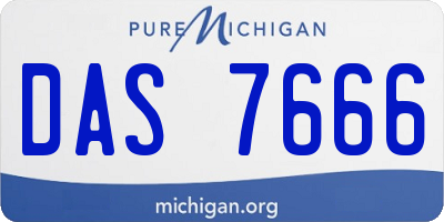 MI license plate DAS7666
