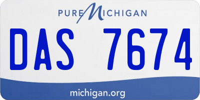 MI license plate DAS7674