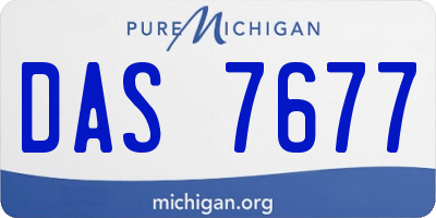 MI license plate DAS7677