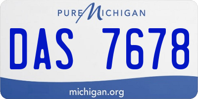 MI license plate DAS7678