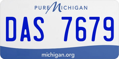 MI license plate DAS7679