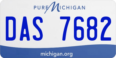 MI license plate DAS7682