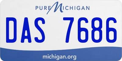 MI license plate DAS7686