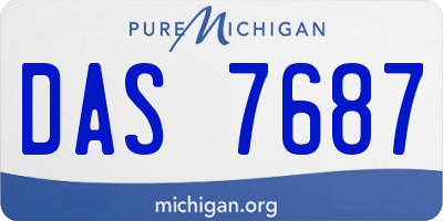 MI license plate DAS7687