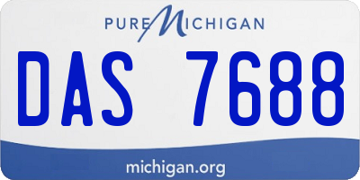 MI license plate DAS7688