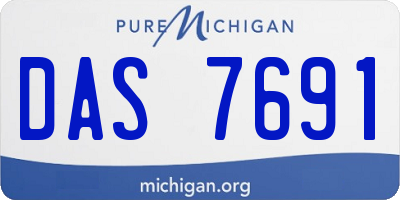 MI license plate DAS7691