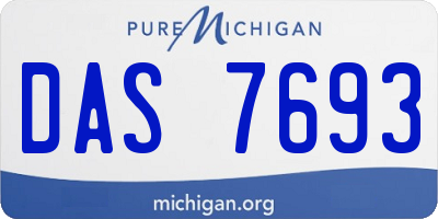 MI license plate DAS7693