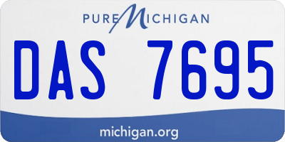MI license plate DAS7695