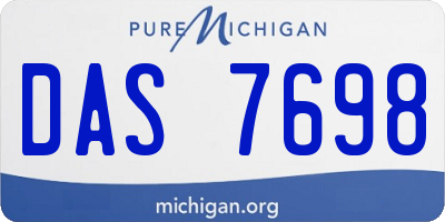 MI license plate DAS7698