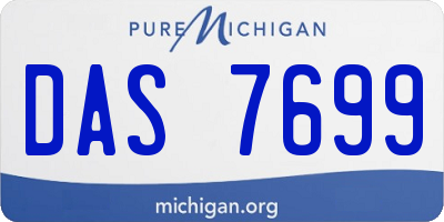 MI license plate DAS7699