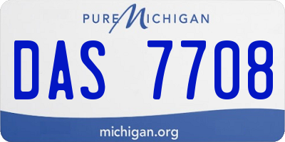 MI license plate DAS7708