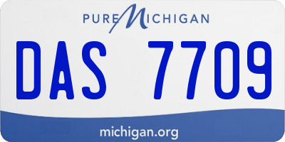MI license plate DAS7709