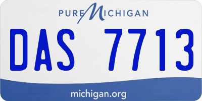 MI license plate DAS7713