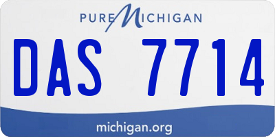 MI license plate DAS7714