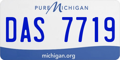 MI license plate DAS7719
