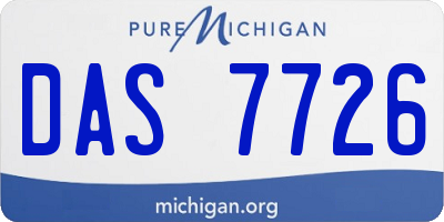 MI license plate DAS7726