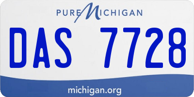 MI license plate DAS7728