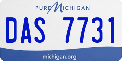 MI license plate DAS7731