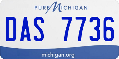 MI license plate DAS7736