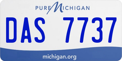 MI license plate DAS7737