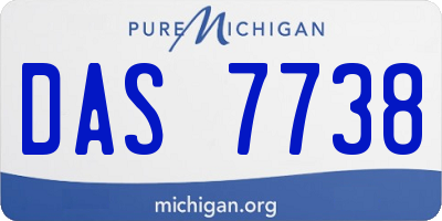 MI license plate DAS7738