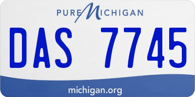 MI license plate DAS7745