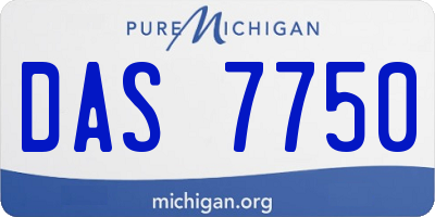 MI license plate DAS7750