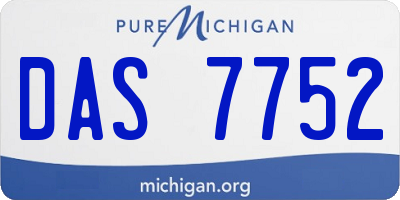 MI license plate DAS7752