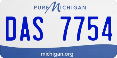MI license plate DAS7754
