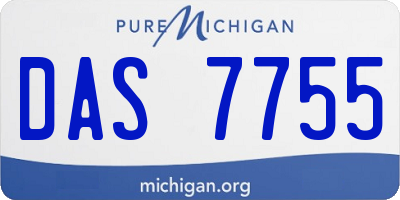 MI license plate DAS7755