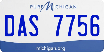 MI license plate DAS7756