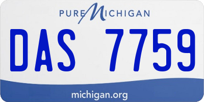 MI license plate DAS7759