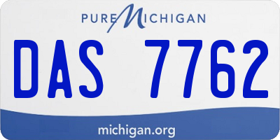 MI license plate DAS7762
